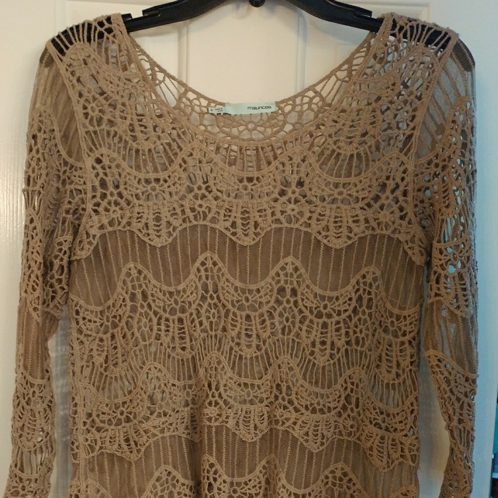 Sheer lacy top